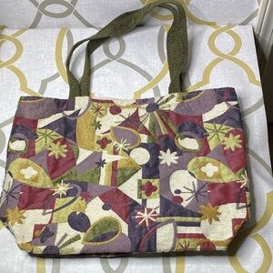 Vintage Pattern Erda Tote Made in Maine